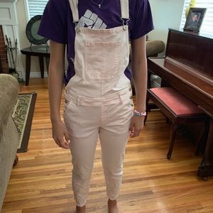 Light pink forever 21 overalls